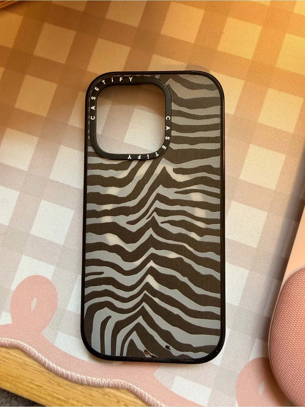 Casetify Black & Gray Zebra Stripe 16 Pro Case